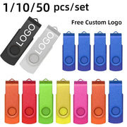 Set of 50 USB 2.0 Flash Drives with multiple capacities 1GB-64GB