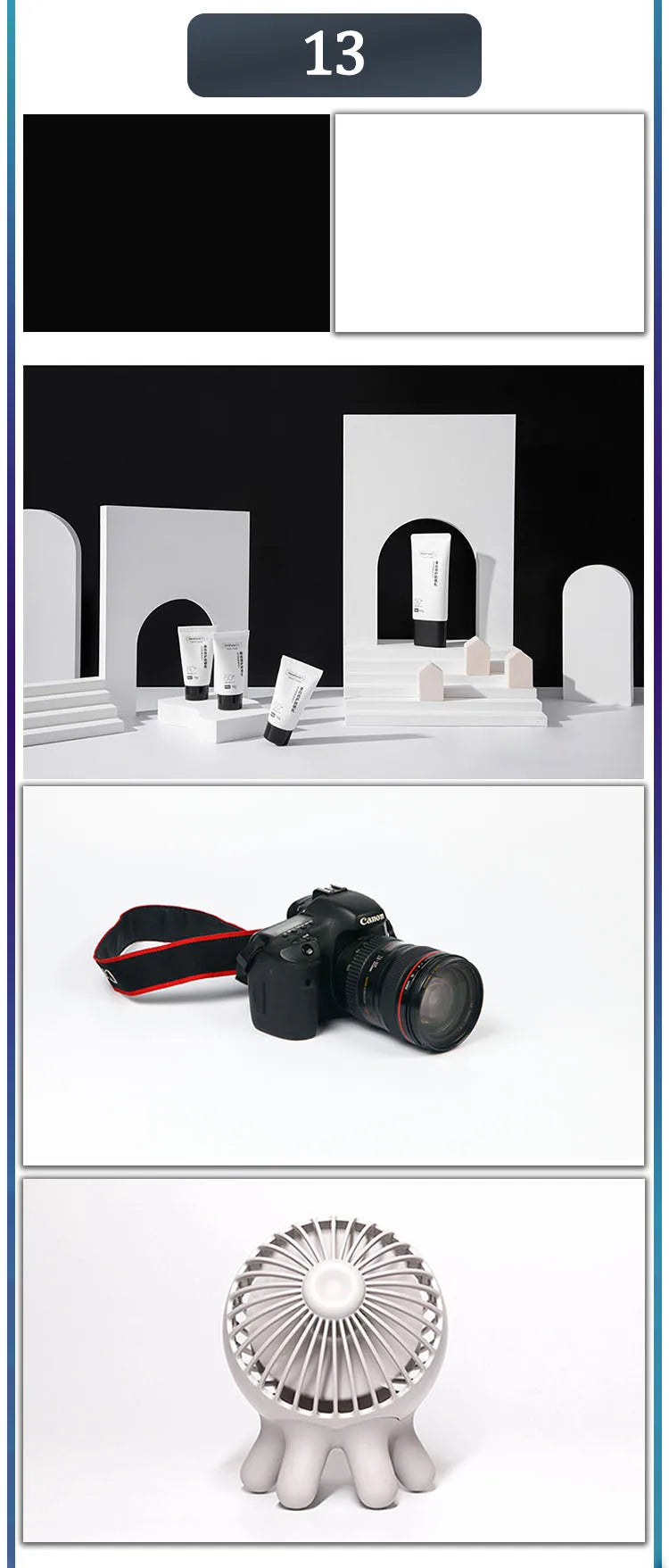 Photography Backdrops Wallpaper 57*87cm 2sides Solid Color Photo Background Props for Photo Studio Newborn Product Photographic - Daisan Mart