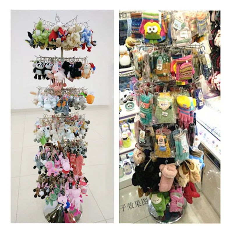 Silver Rotating Shelf for Displaying Jewelry &amp; Accessories 50cm