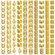 Vòng Tóc Vàng 100PCS - Phụ Kiện Tóc Nữ Đa Dạng