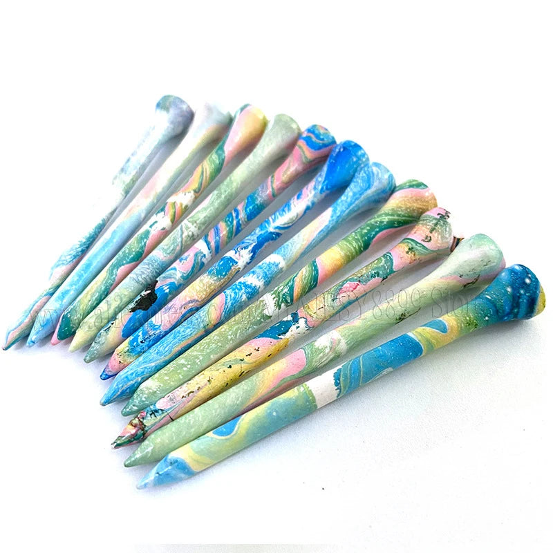 Painted Wooden Tee 70/83mm Durable and Beautiful Golf Accessories