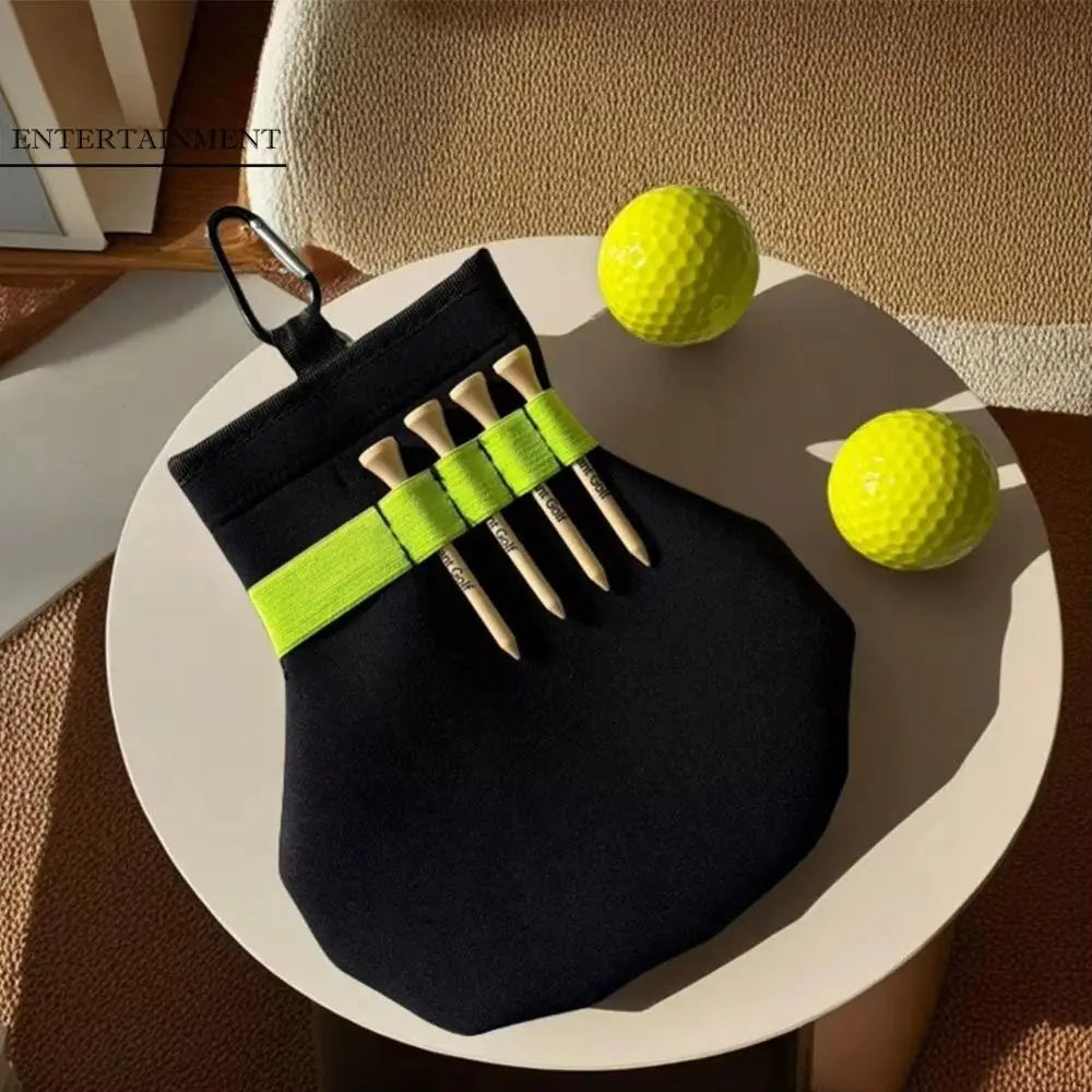 Convenient Golf Ball Bag with Durable Metal Clip