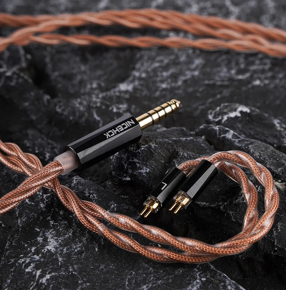 NICEHCK OurOasis Audio Replace Cable Furukawa Copper Mixed with 6N OFC HiFi Wire MMCX 0.78 2Pin for S12 Pro MagicOne Himalaya - Daisan Mart
