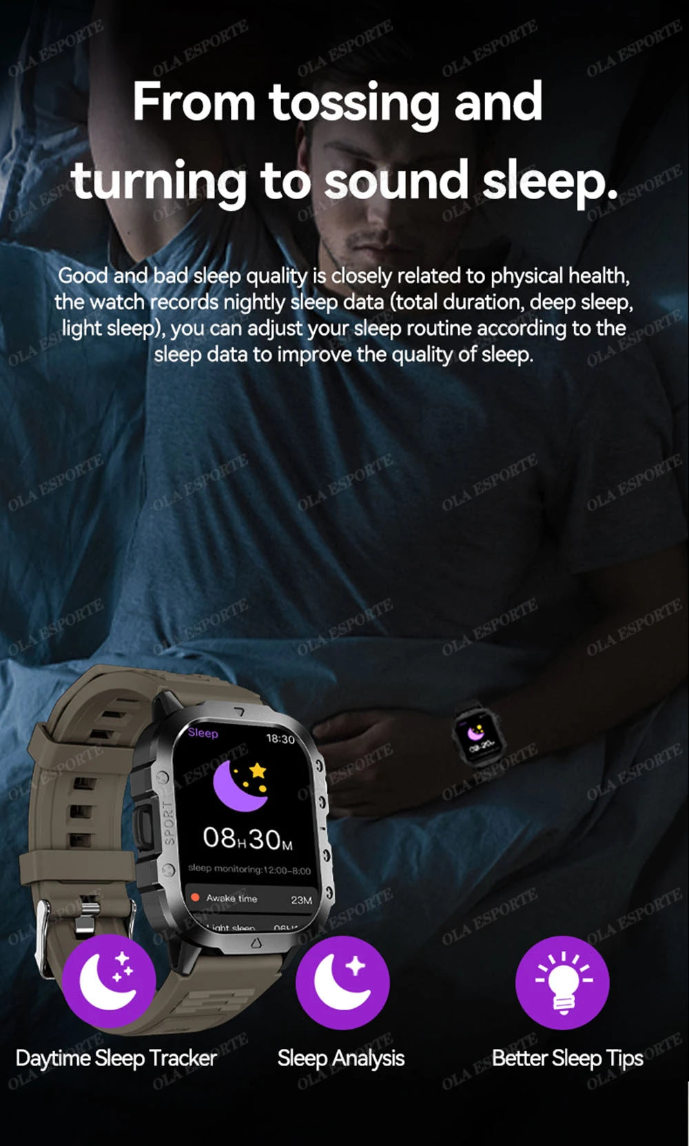 Đồng Hồ Thông Minh Nam 2025 GPS Thể Thao Chống Nước