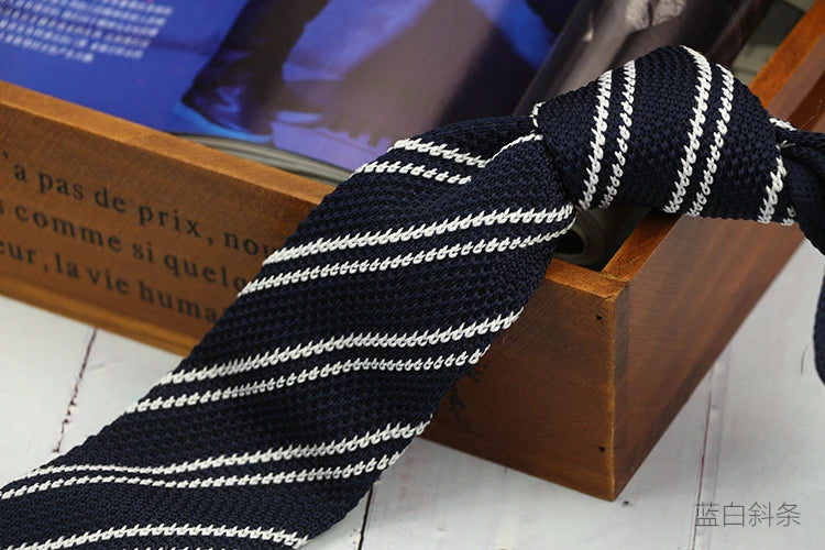 5.5公分條紋羊毛領帶，男士款，青春洋溢的韓式風格