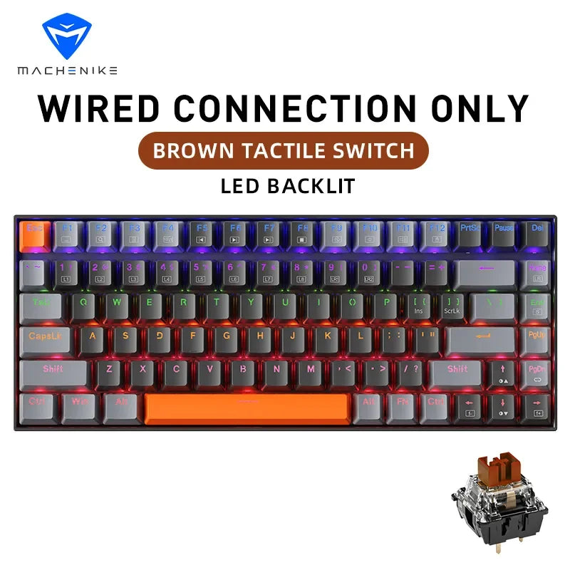Machenike K500A 75% TKL 6-color mechanical keyboard for gamers