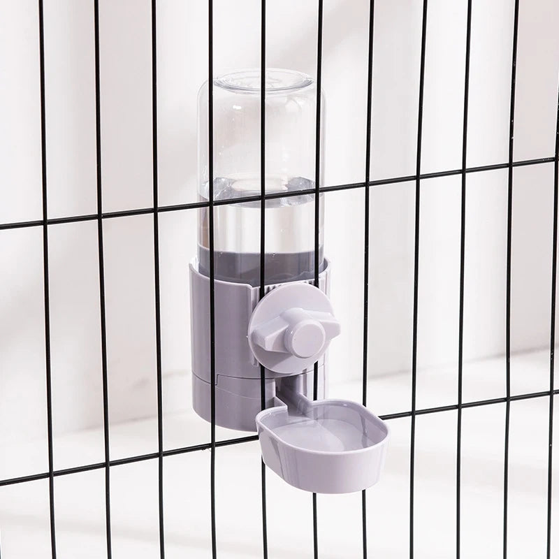 Automatic Pet Feeder Cage Hanging Bowl Water Bottle Food Container Dispenser For Puppy Cats Rabbit Birds Pet Feeding Product - Daisan Mart
