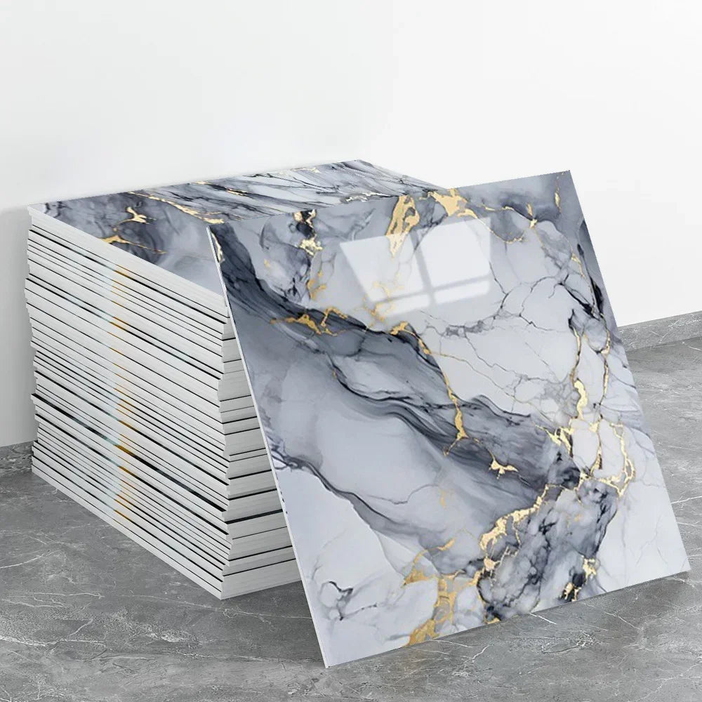 Self-adhesive 3D Wall Decoration Imitation Tile 30*30cm Wall Sticker Bathroom Waterproof Moisture-proof Marble Kitchen Wallpaper