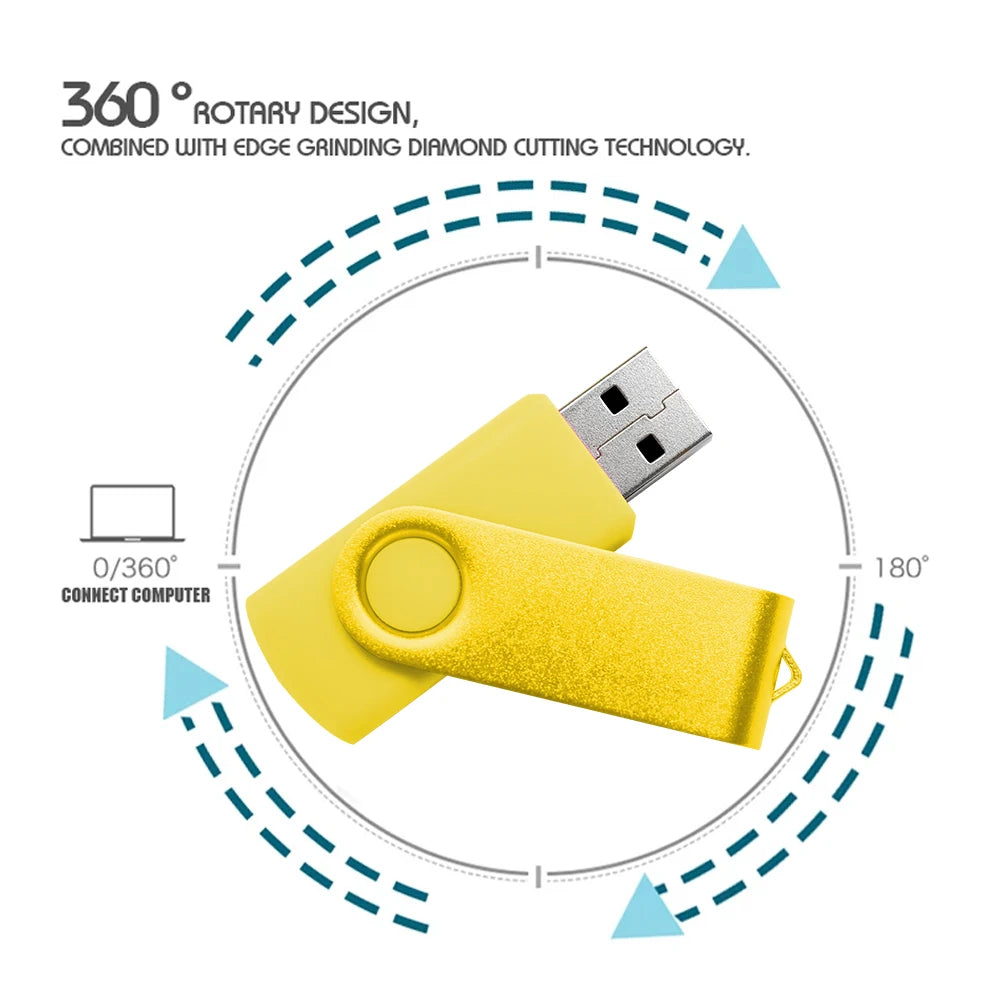 USB thời trang xoay 360° chống nước, nhiều dung lượng - Daisan Mart