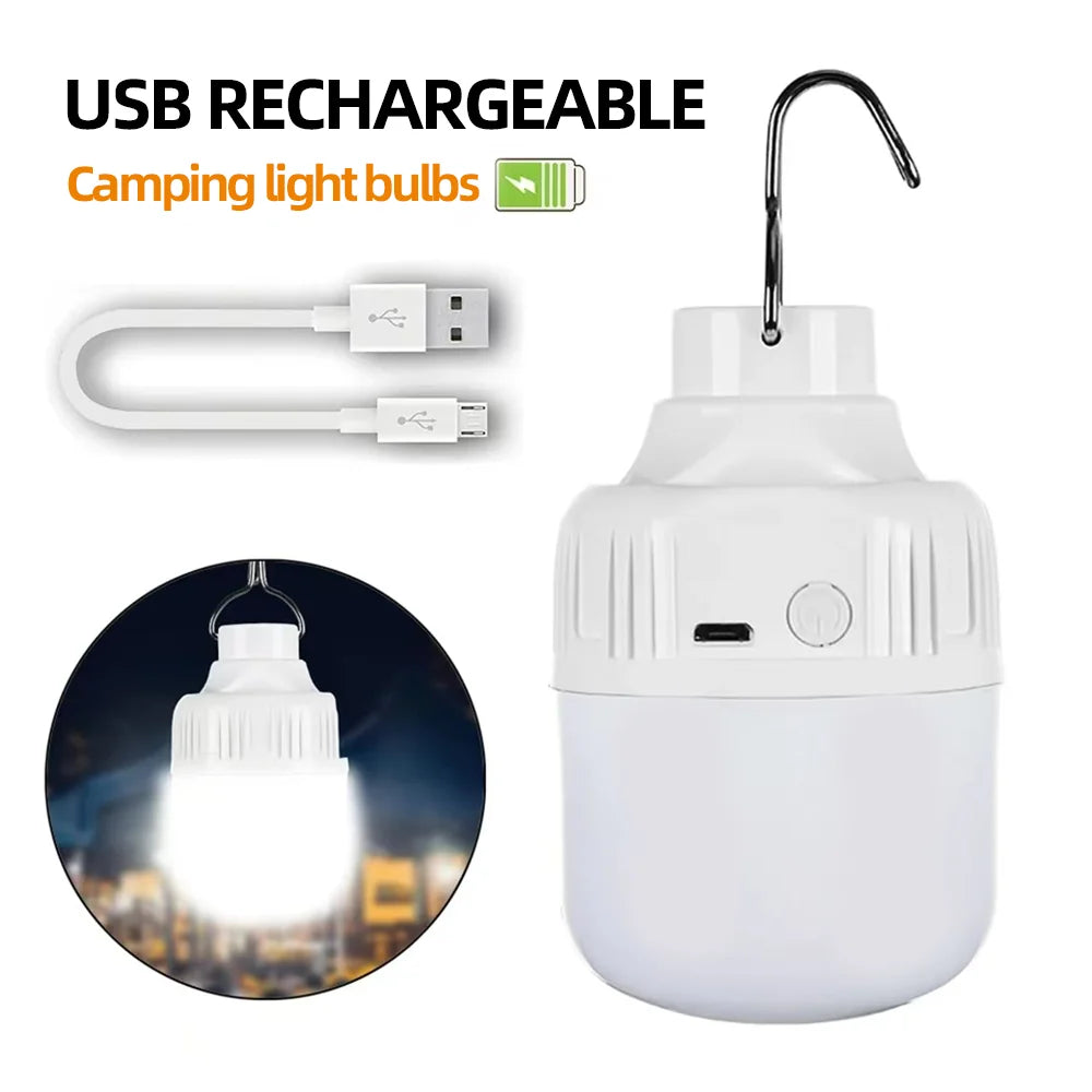 Portable Waterproof USB Rechargeable Outdoor LED Hanging Light