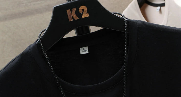 Men's Quick Dry Vintage Letter Korean Style T-Shirt