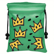 Túi Đựng Phụ Kiện Golf Da PU Họa Tiết Gậy Tee Vui Nhộn