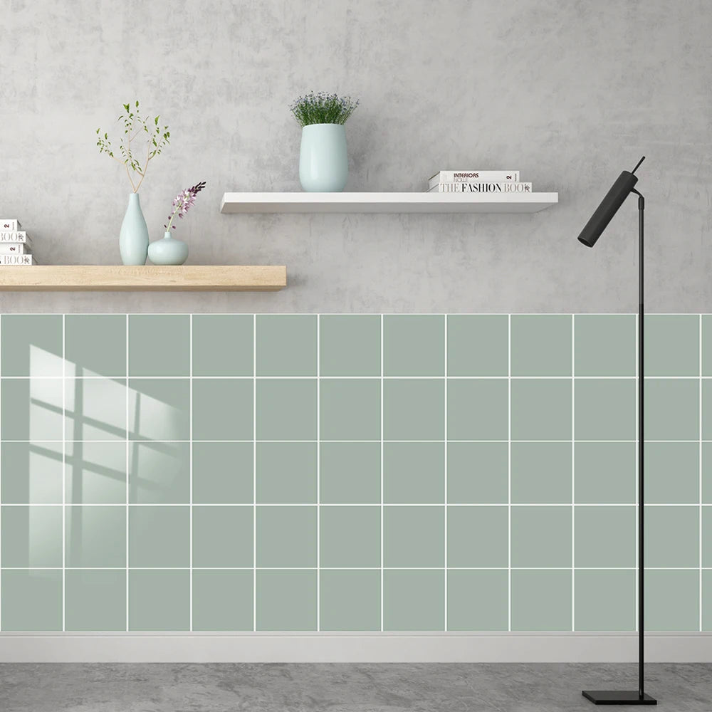 10 pieces of waterproof turquoise wall tiles