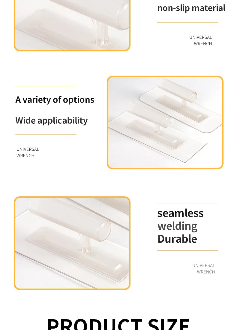 Transparent Plastic Plastering Trowel Plastering Wall Tools Construction Tools