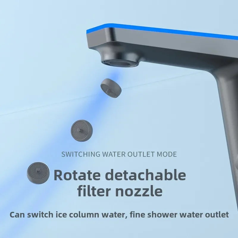 Smart Color Changing LED Lavabo Faucet For Bathroom