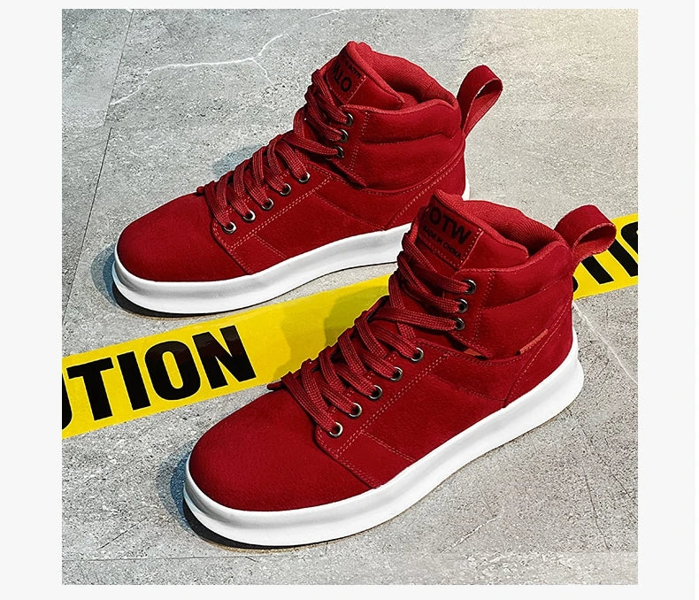 Giày Trượt Ván Đỏ Nam Suede Thời Trang Casual 50 kí tự
