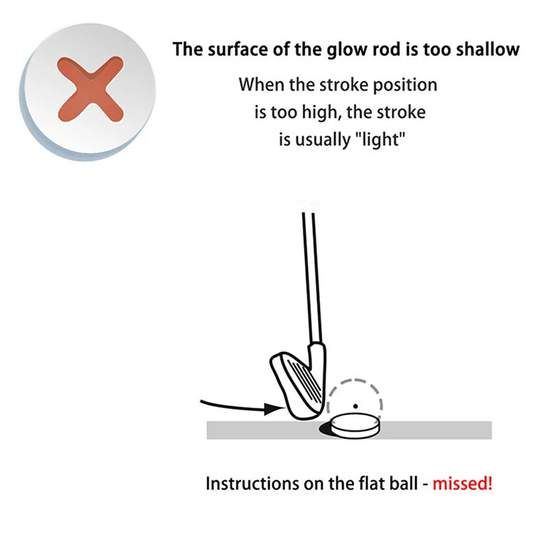 Flat Golf Ball for Practice Indoor and Outdoor