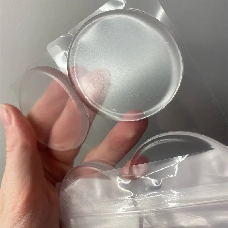 door knob wall shield Clear Soft Rubber Door Stopper door handle bumper Mute Stickers Wall Protector Muffler Pad Protective Plug