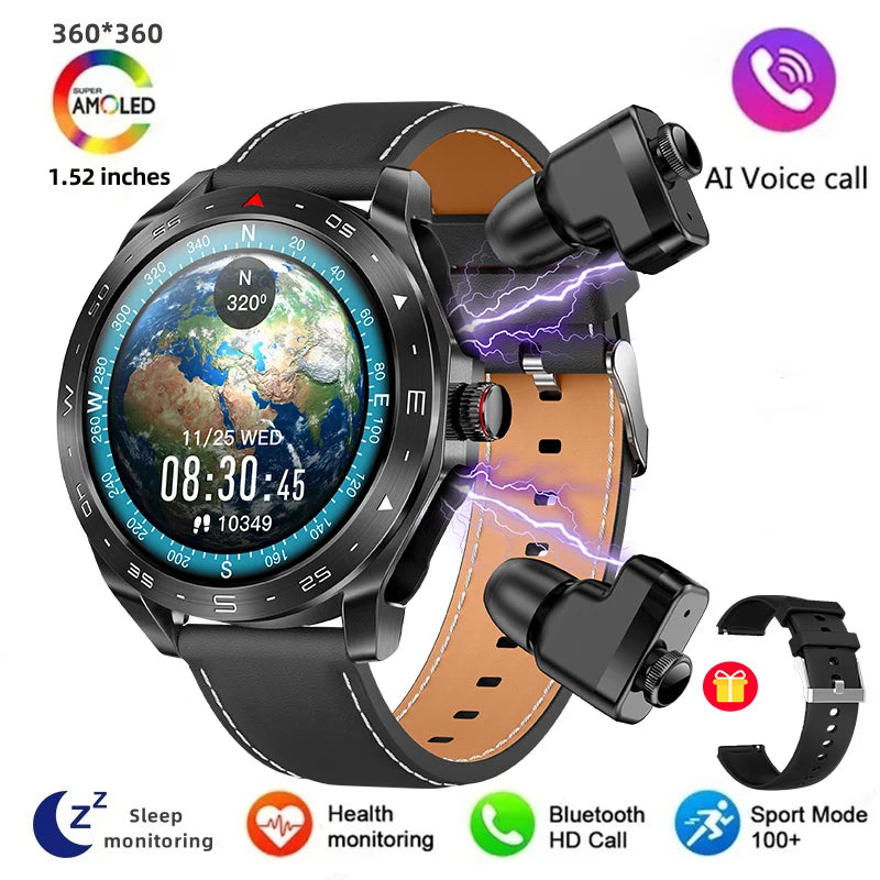 Men's Smart Watch 400mAh Durable Steel, Bluetooth Calling