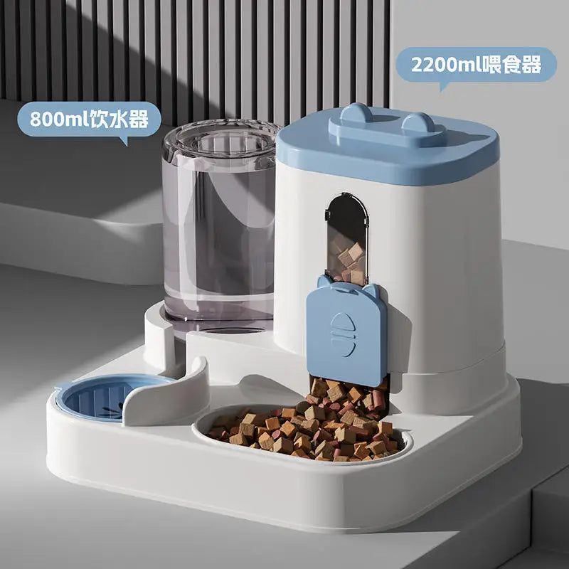 Máy Cho Ăn Uống Tự Động 2in1 Thông Minh Cho Thú Cưng - Daisan Mart
