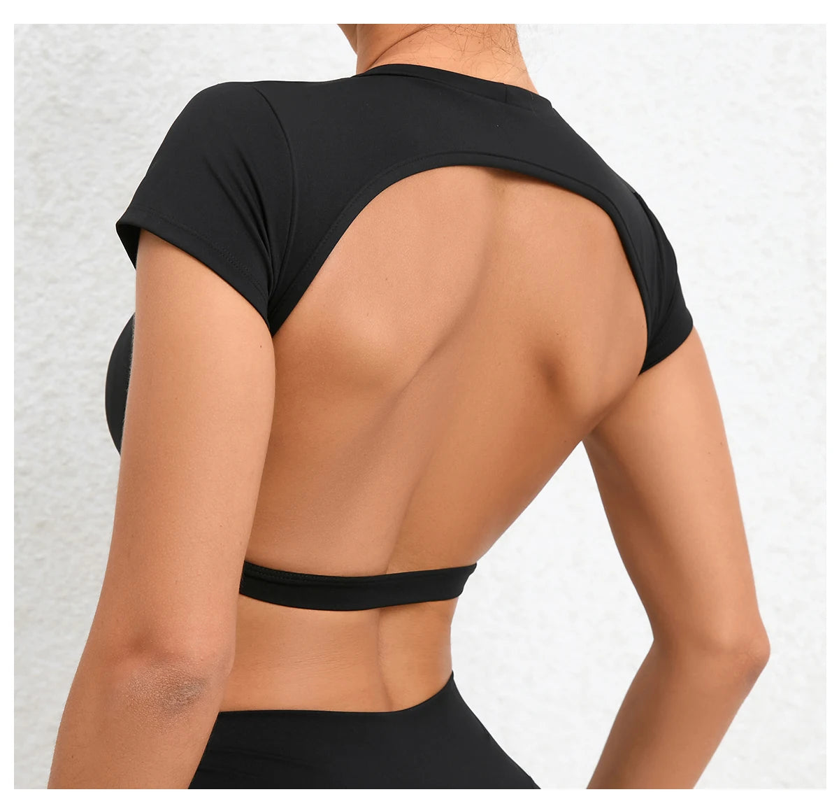 Women's Backless Sports Top Yoga Gym Fitness