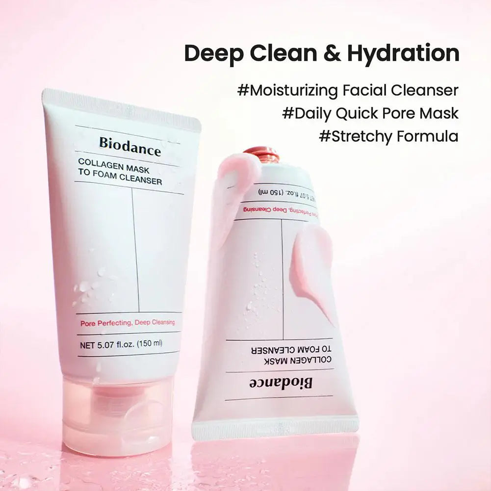 2in1 Collagen Facial Cleanser Mask Whitening Skin 150ml