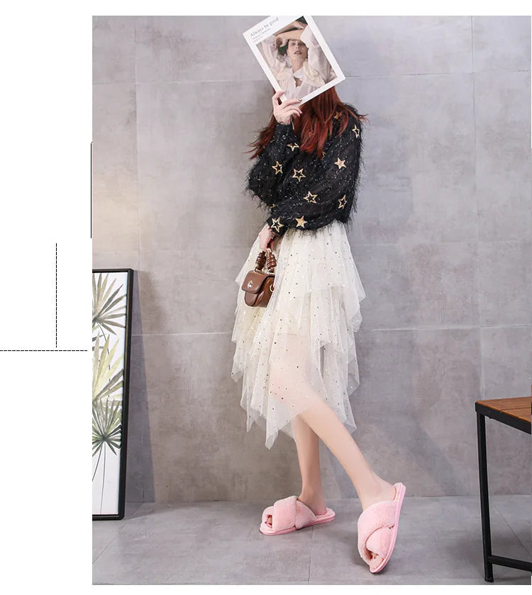 Warm Furry Slippers - Women &amp; Men, Indoor Wear 20024