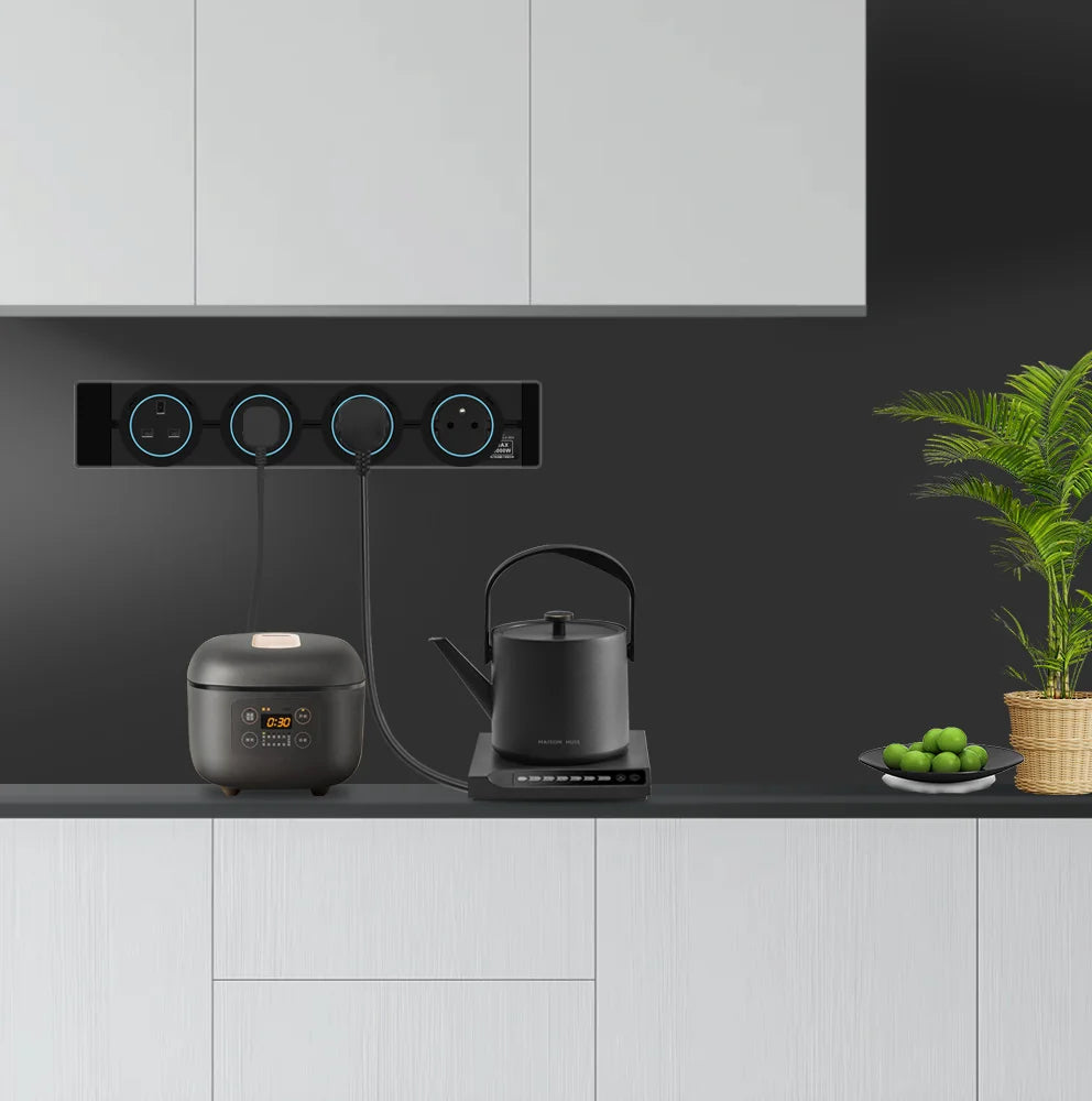 Ổ Cắm Đa Năng Tường - Chuẩn EU UK FR Hàn Quốc - Daisan Mart