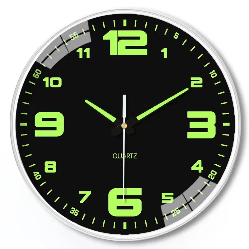 Silent Luminous Wall Clock
