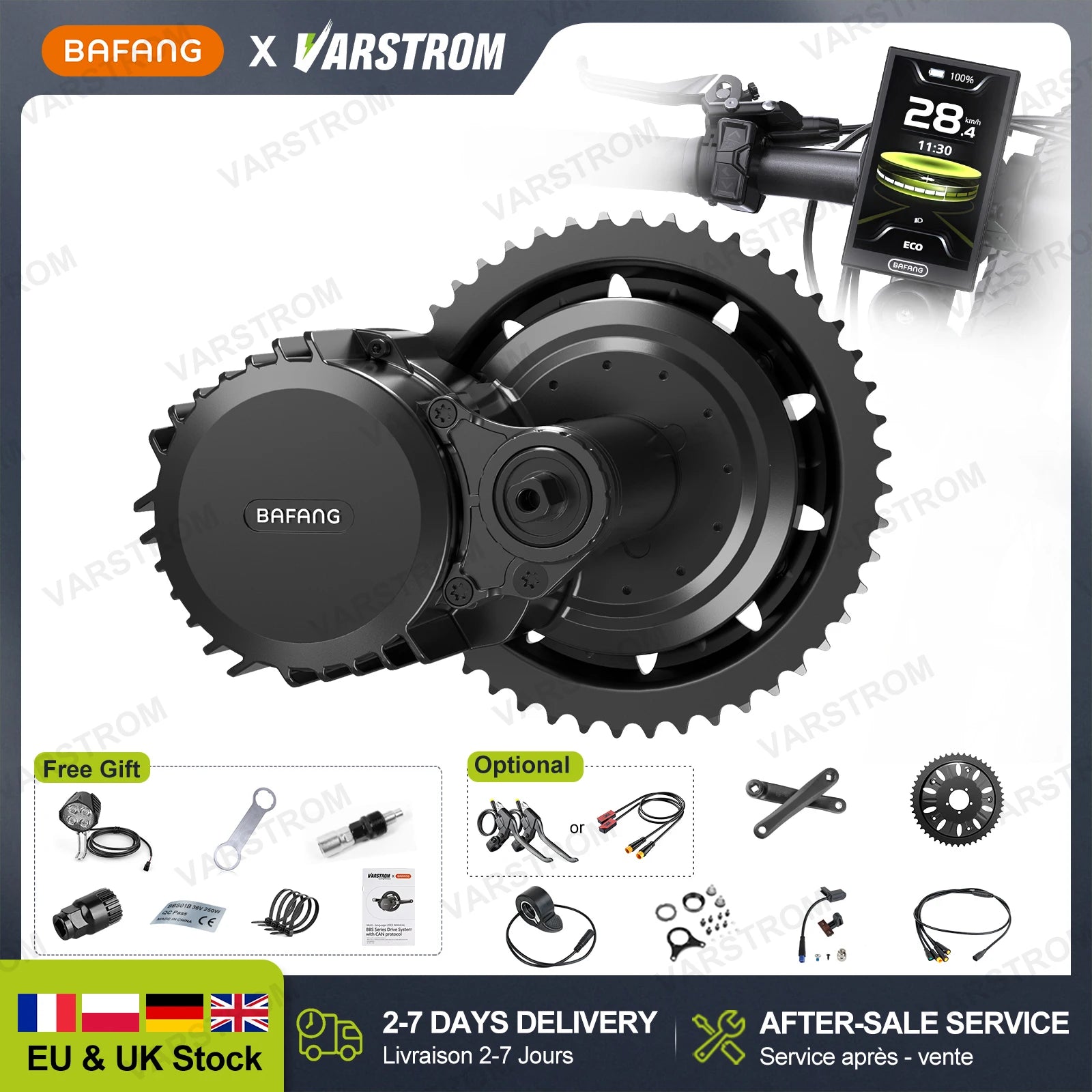 Động Cơ Điện Xe Đạp BAFANG BBS 250W-1000W 52V 48V 36V