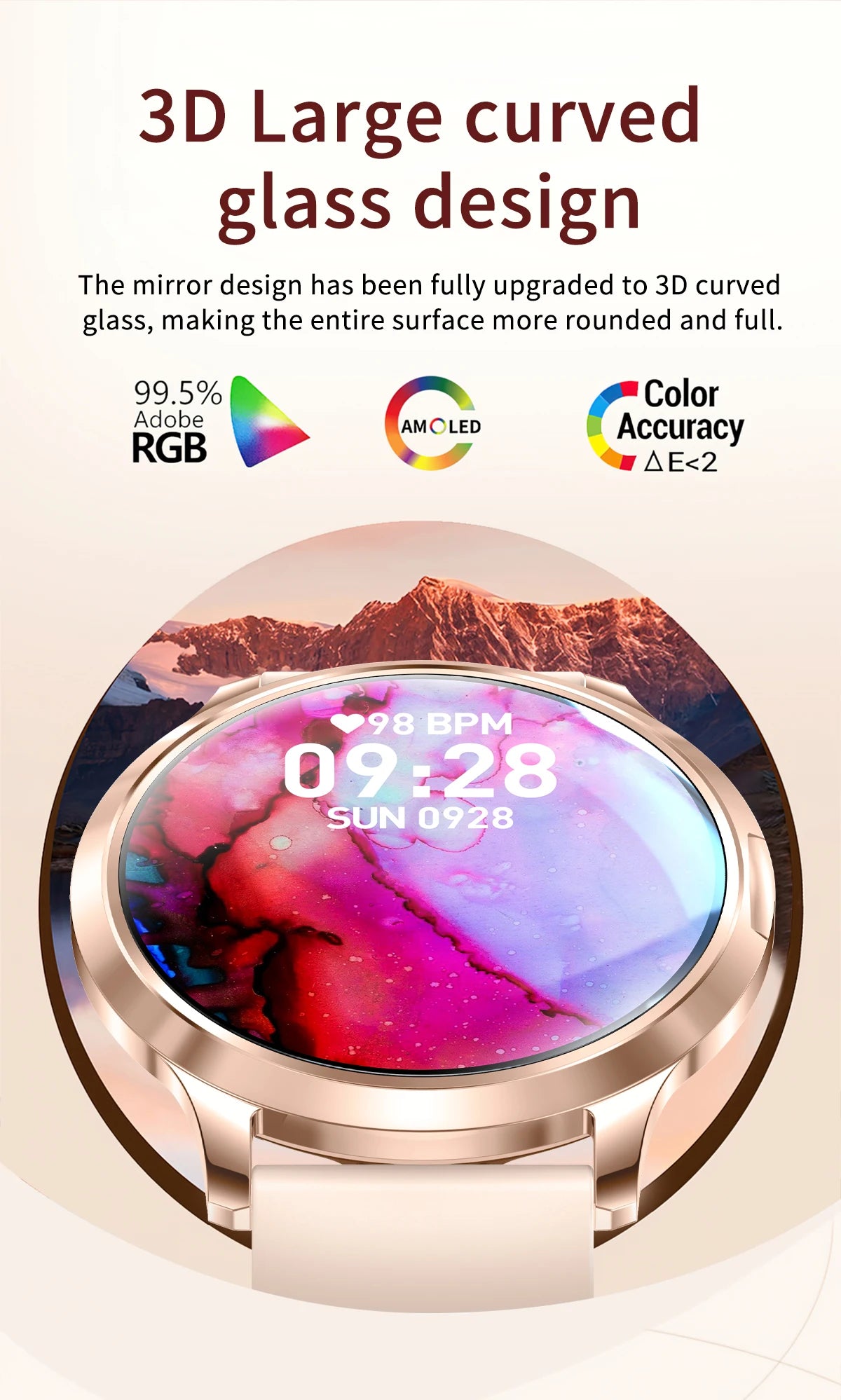 Đồng hồ thông minh nữ 2025 - Màn hình AMOLED IP68