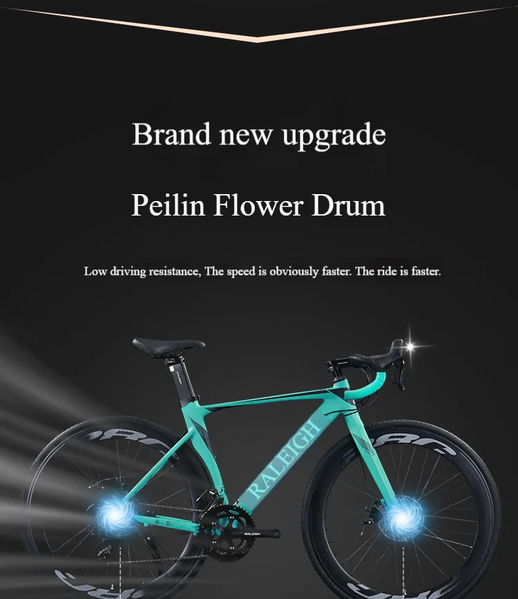 28C*60mm Road Bike 18 Speed ​​Line Pull Disc Brake Gravel Bike Quick Disassembly Lightweight Road Racing bicicleta Teenager Women