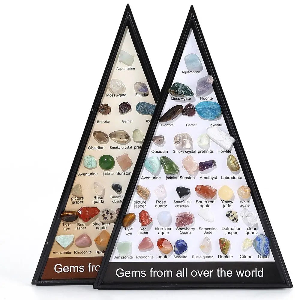 36 Unique Triangular Natural Gemstone Set