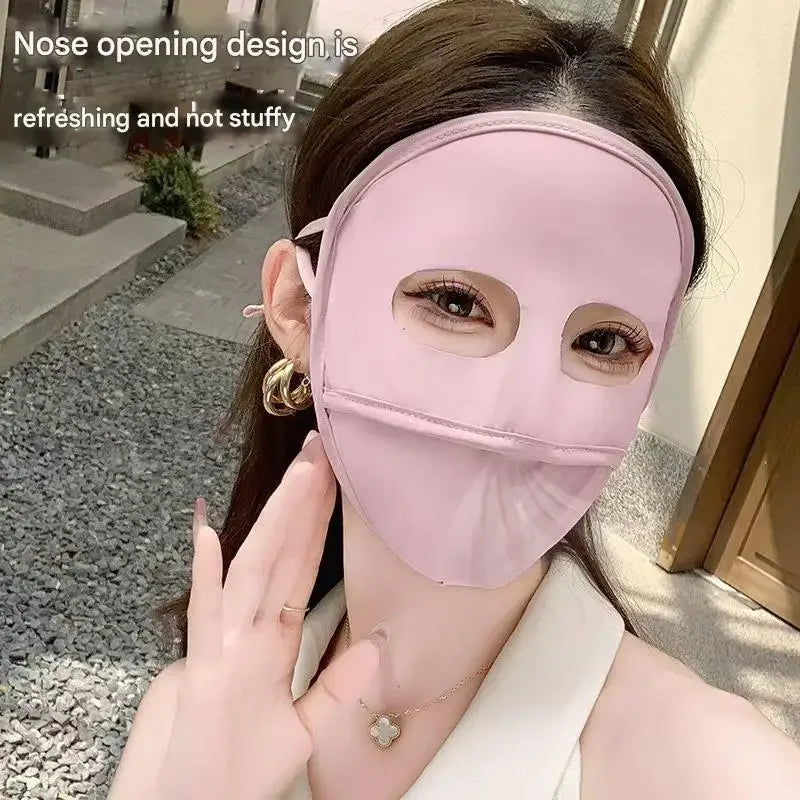UV 2025 Full Coverage Sunscreen Mask - Reusable