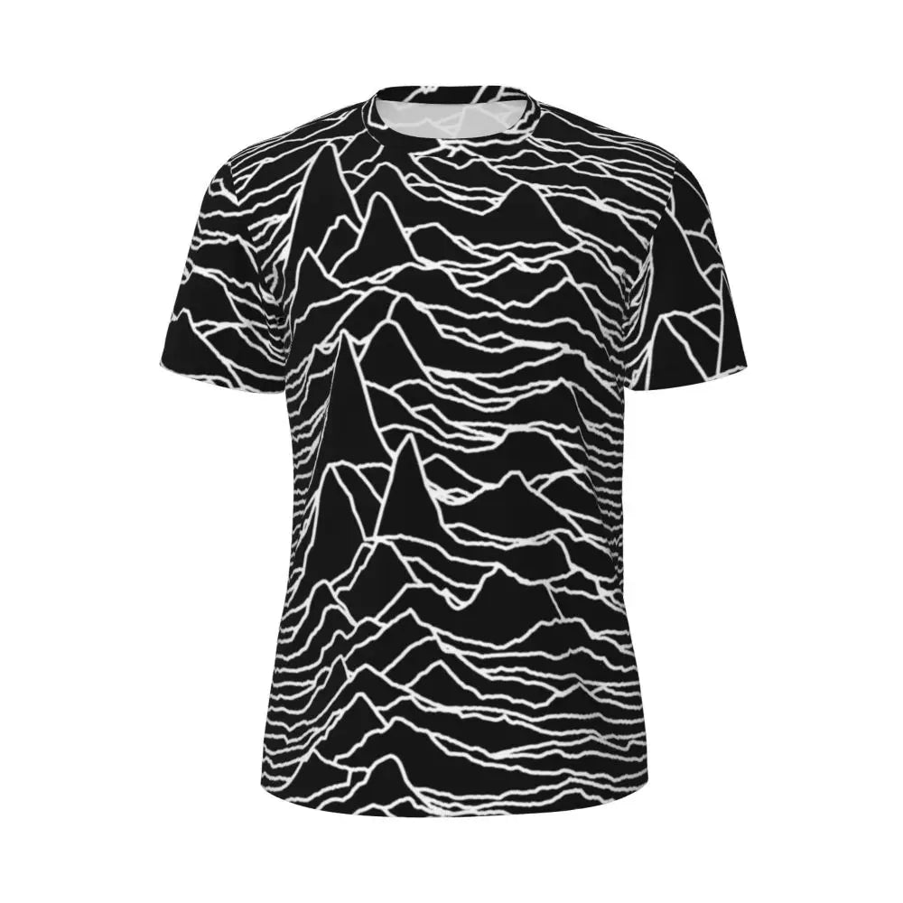 Stylish Mondrian Striped Men's Gym T-Shirt