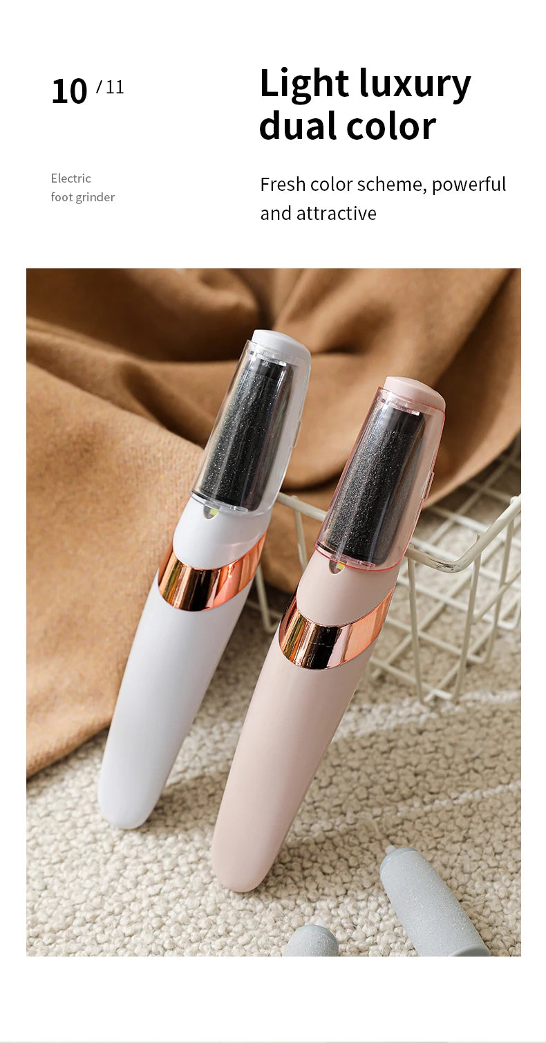 Electric Foot Grinder Automatic Foot Callus Rubbing Pedicure Dead Skin Callus Remover for Foot Rechargeable Foot Beauty Machine