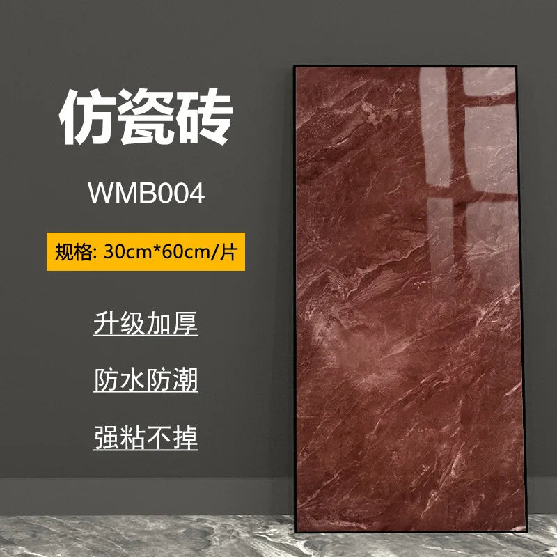 bathroom living room bedroom waterproof marbre self adhesive Imitation tegel wall stickers kitchen cabinets oil proof sticker