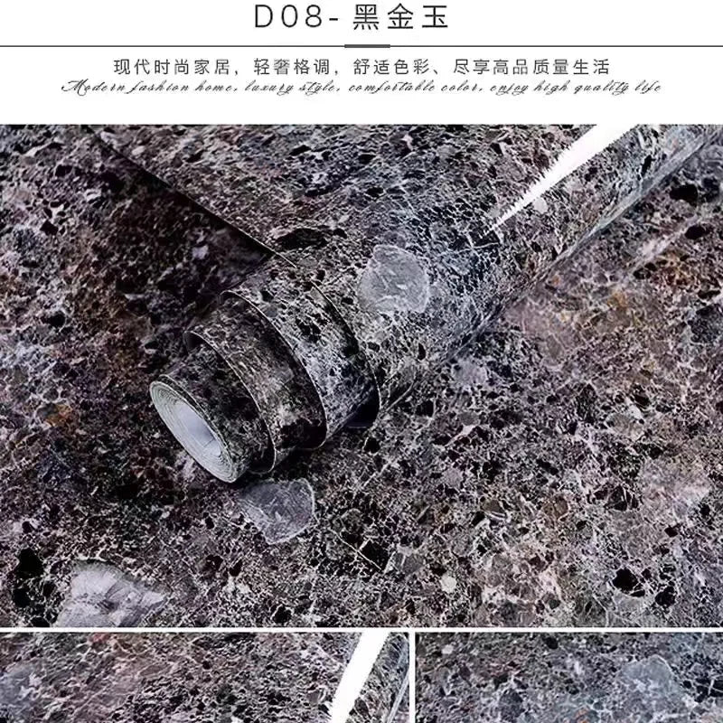 Decal Dán Bếp Chống Dầu Nước, Cải Tạo Tủ Bếp Marble