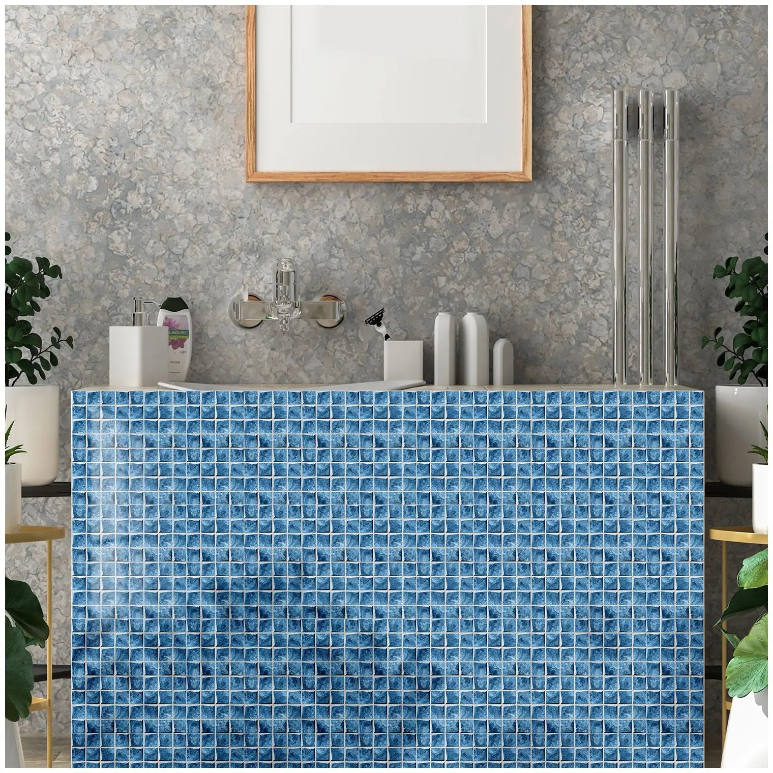 10 Waterproof Marble Mosaic Tile Stickers