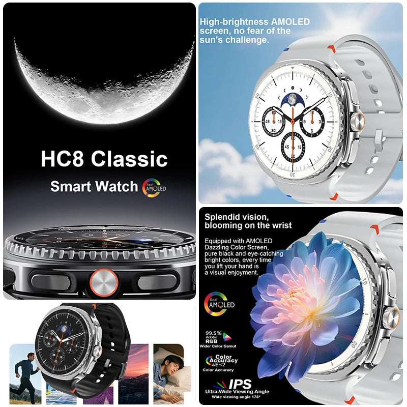 Đồng hồ thông minh 2025 Ultra Classic GPS IP68 AMOLED