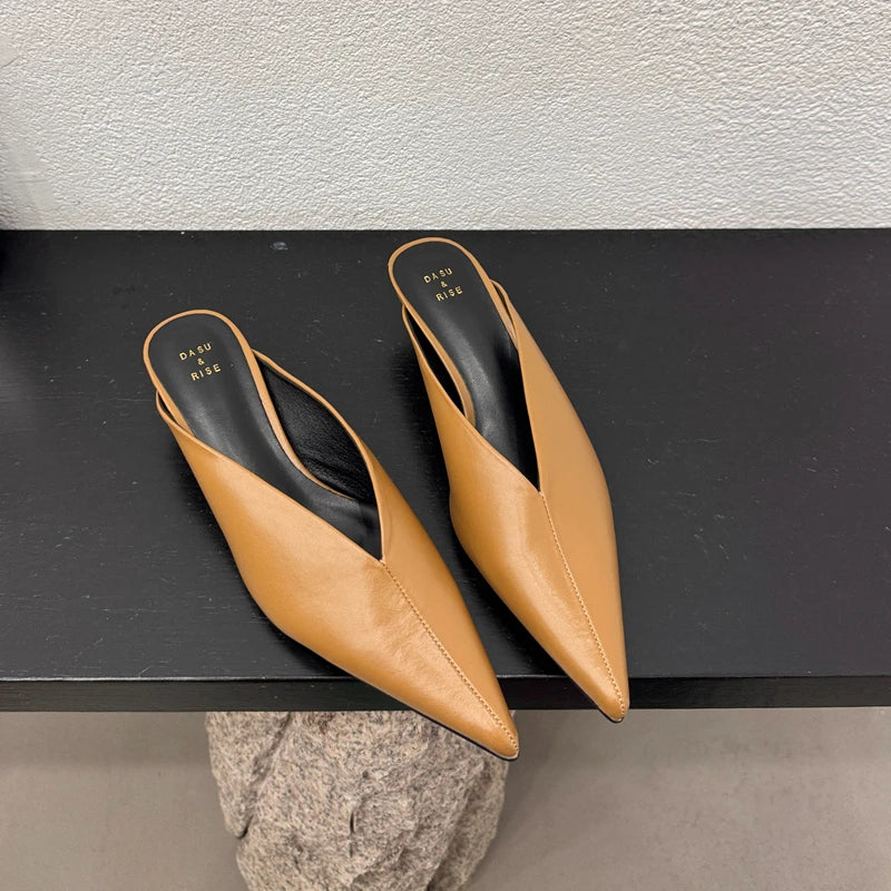 Dép Mũi Nhọn Nữ Thời Trang SUOJAILUN 2024 Mới