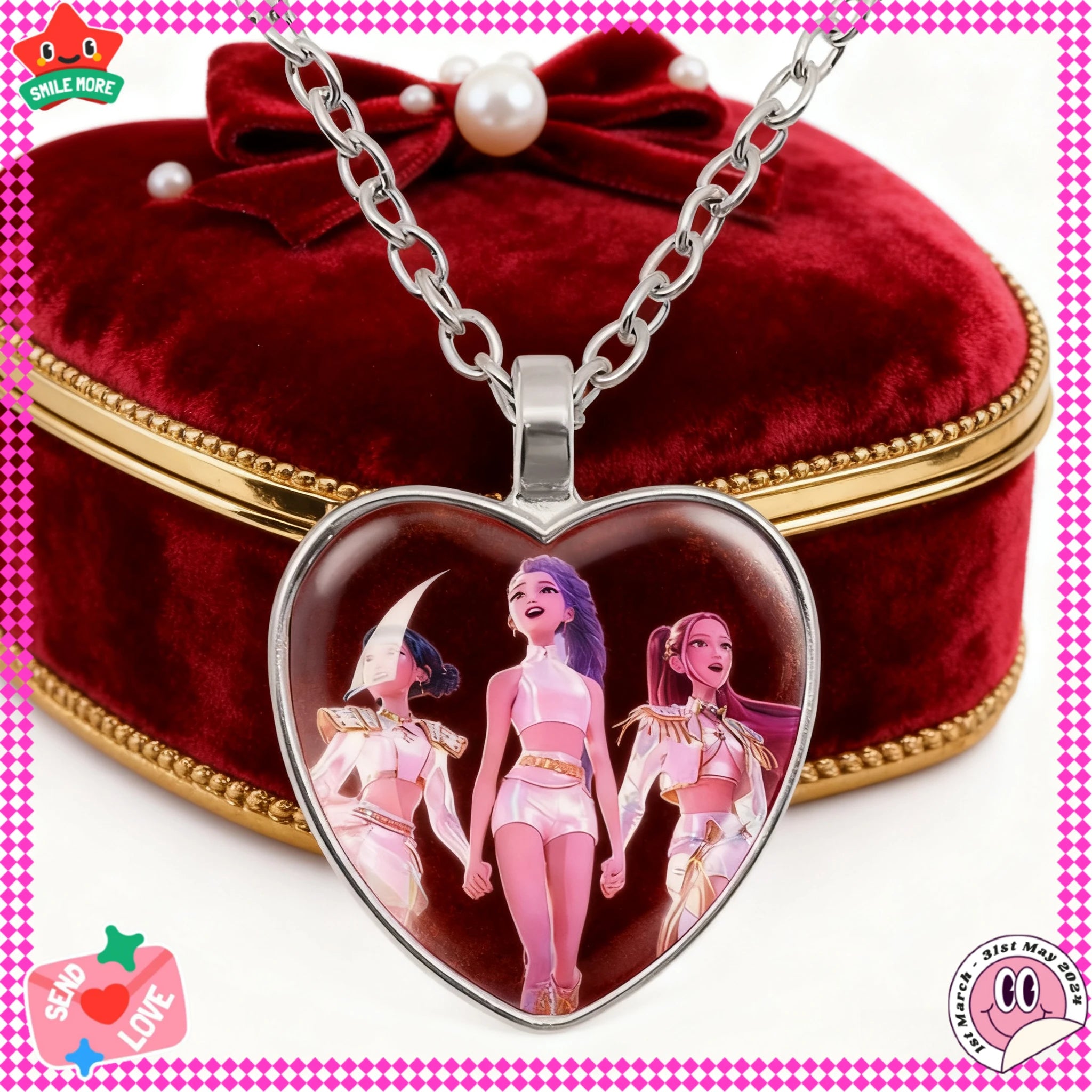 Children's necklace accessories, girls' necklace, little girls wearing jewelry, children's pendant accessories