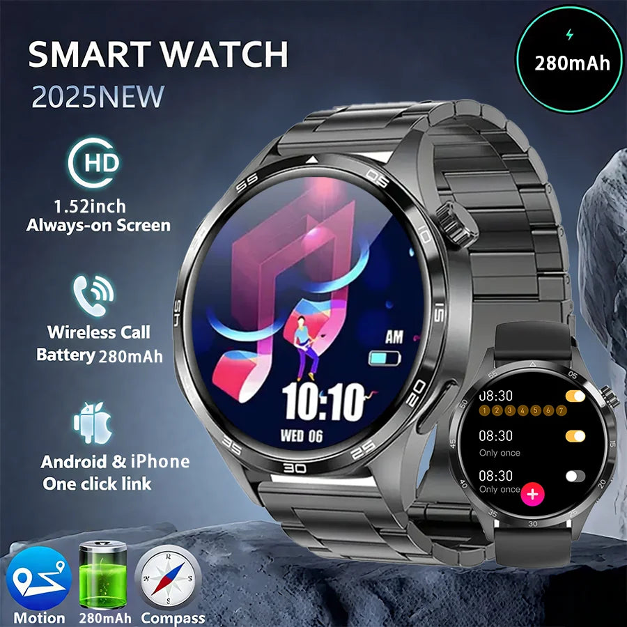 AMOLED 1.52 waterproof multi-sport men's smartwatch