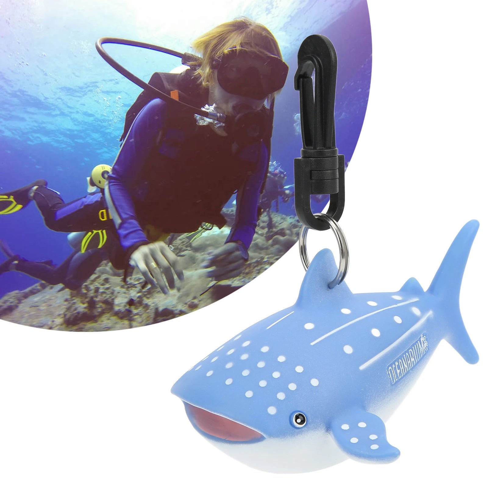 Cartoon Fish Scuba Dive Mouthpiece Dustproof Cover Second Stage Regulator Holder With Clip