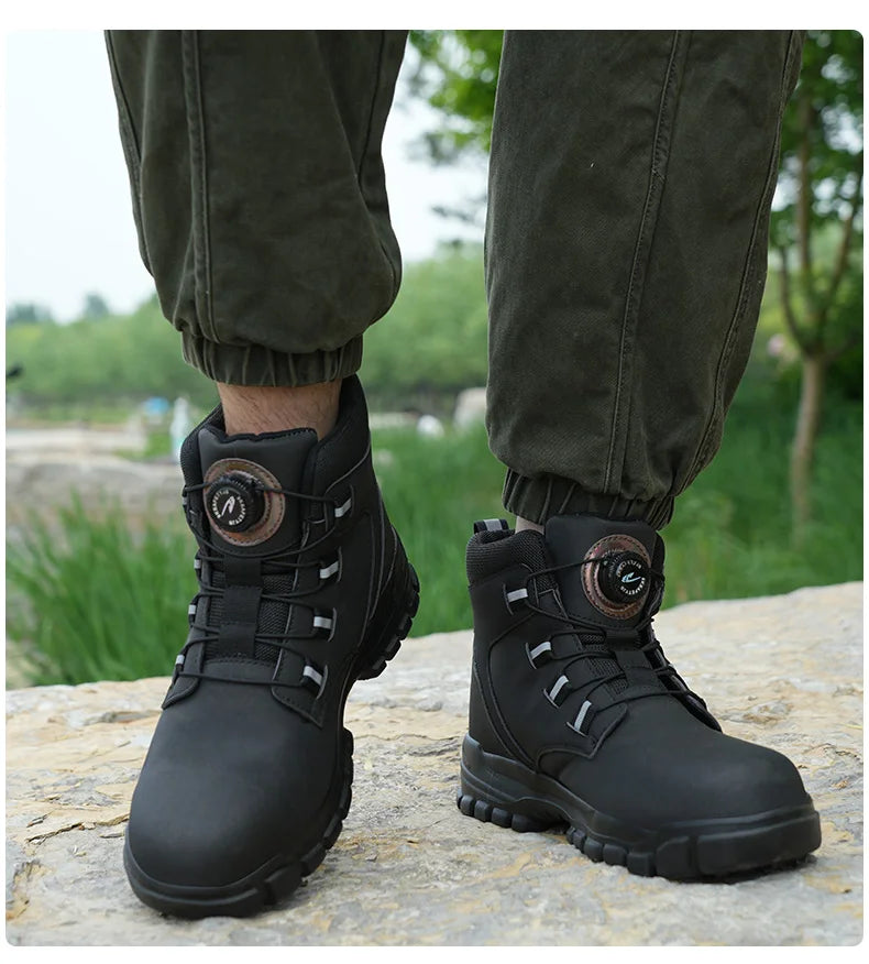 Industrial Safety Waterproof Leather Safety Shoes 2024