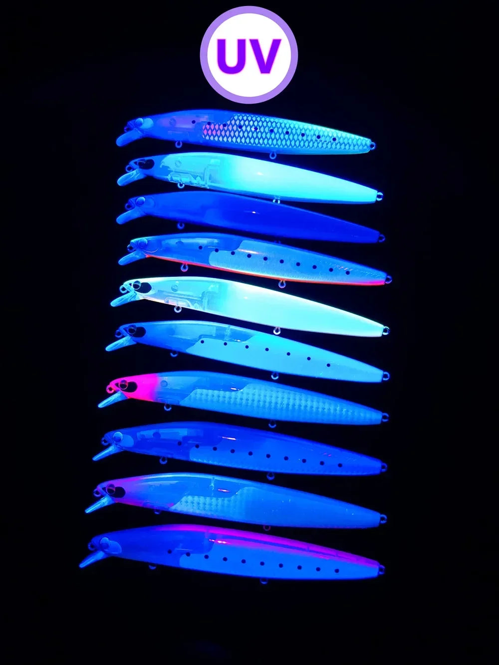 GREENSPIDER New UV 145mm/27g Floating Minnow Long Casting Hard Bait Flash Blade Wobbler Fishing Lure Sea Bass Lure