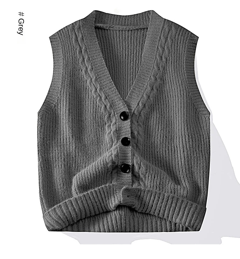 Áo Len Nam Đa Năng Thời Trang Cổ V Vest Không Tay - Daisan Mart
