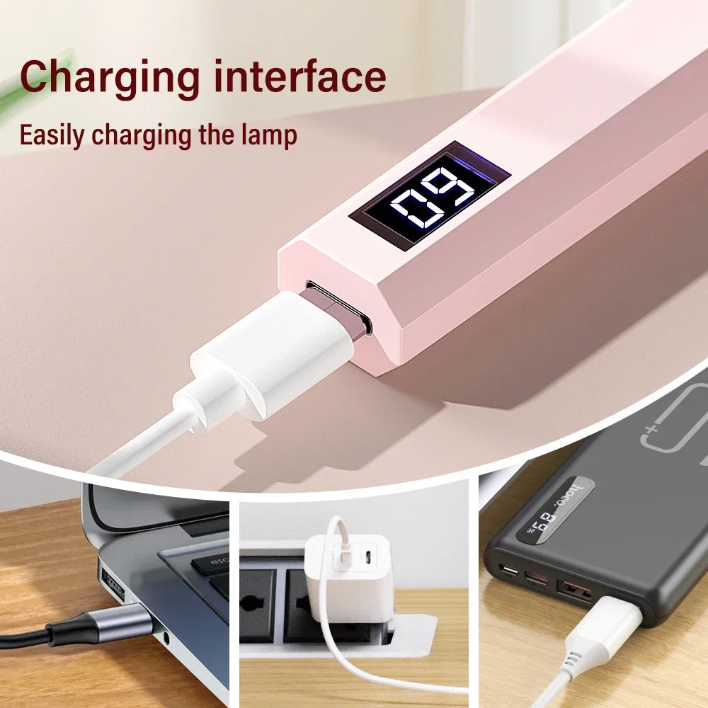 Đèn Led Mini Cầm Tay Sấy Móng Gel USB Nhanh Gọn