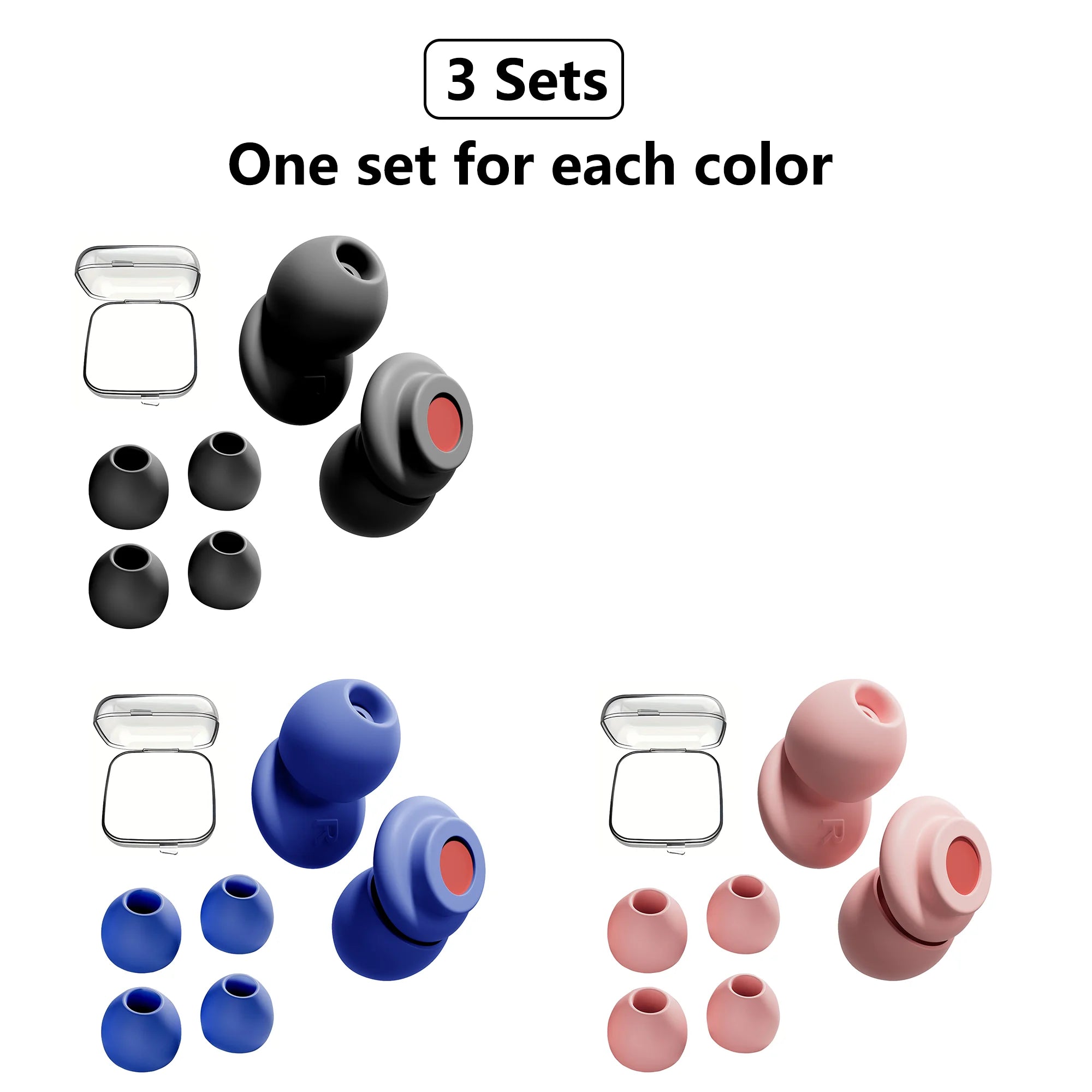 Nút Tai Silicone HUAK – Giảm Ồn, Ngủ Ngon, Tái Sử Dụng - Daisan Mart