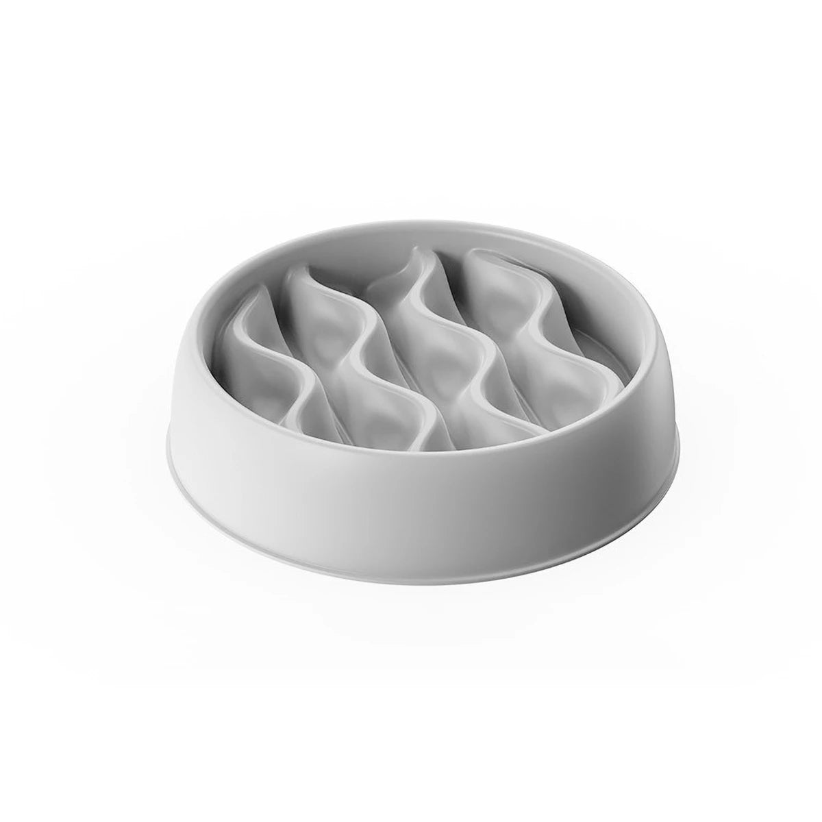 Pet Slow Feeding Bowl, Wavy Column Design, Dual-Purpose for Food & Water, Easy to Clean, for Cats & Dogs - Daisan Mart